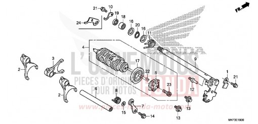 BARILLET DE SELECTION CBR1000RAH de 2017